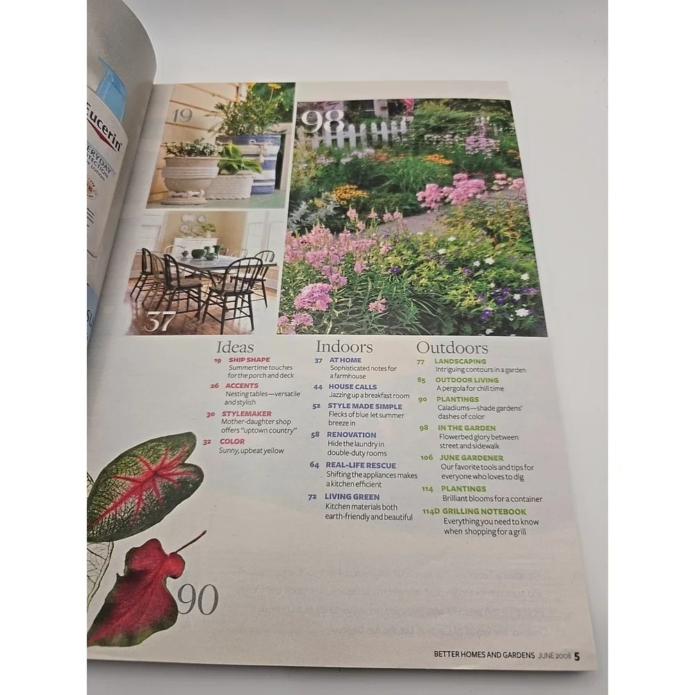 Better‎ Homes and Gardens Magazine June 2008 Issue Easy Summer Living